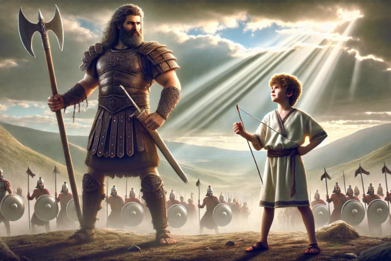 Davi e Golias – Coragem e Confiança em Deus